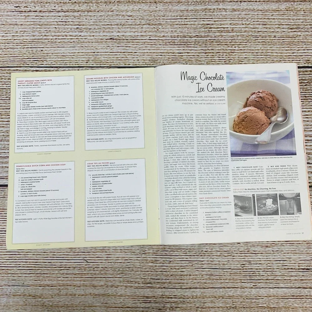 Cook's Country‎ Cookbook Magazine Summer Recipes